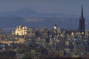 Rooftops in Edinburgh